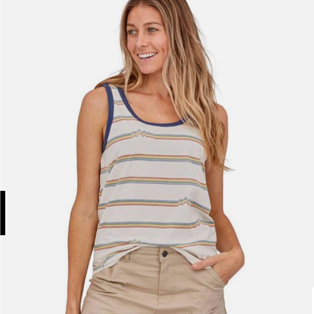 Patagonia Ridge Rise Stripe Repeat Tank M